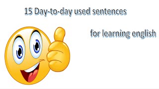 15 Basic sentences which are used in day-to-day life |Antara School |