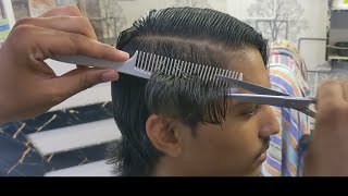 ASMR Barber/ Long Hair transformation with scissors #hammadhairstudio