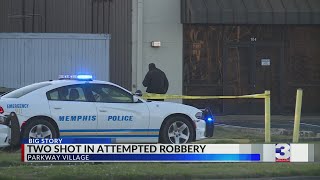 Two shot during an attempted robbery