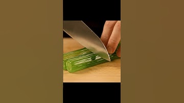 Glass Celery Cutting Nobody Expected #shorts #asmr #relaxing #asmrsounds #satisfying