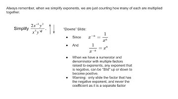 Unit 4 Lesson 1 Part 2 - Integer Exponents with Algebra