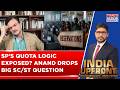Anand Ranganathan Takes Aim At SP 39 S Quota Stand Asks Why No 39 Quota Within Quota 39 For SC ST mp3