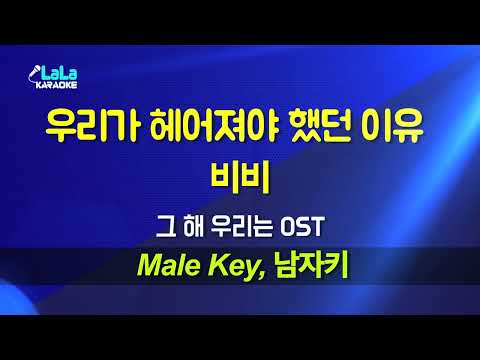 비비(BIBI) - 우리가 헤어져야 했던 이유 (그 해 우리는) (남자키 Male) 노래방 Karaoke LaLa Kpop