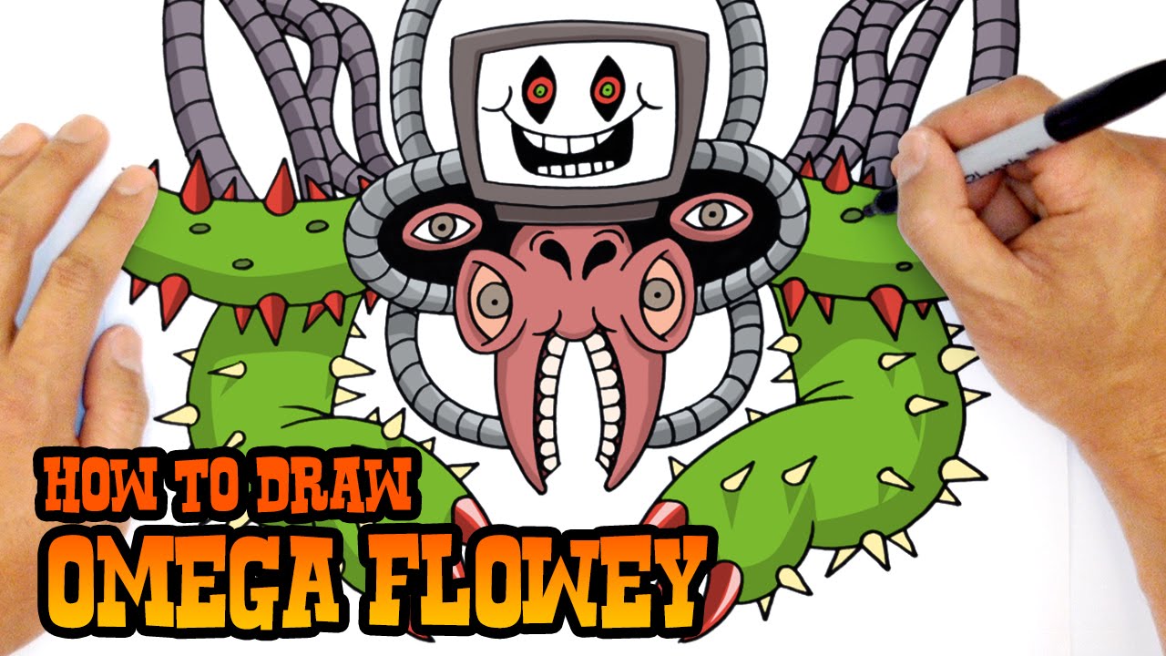 How To Draw Omega Flowey Undertale Youtube