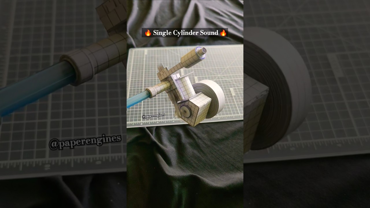 Sound Of A Paper Engine Model 🎶🔥 