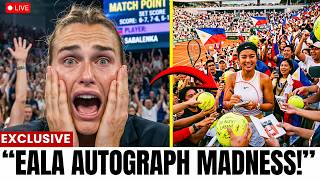 Aryna Sabalenka Speechles After Alex Ealas Autograph Craze At Porsche Village Fan Event