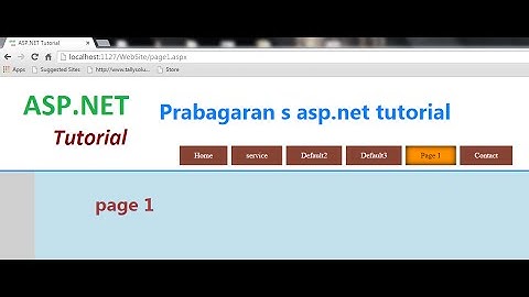 ASP.net Menu and page link
