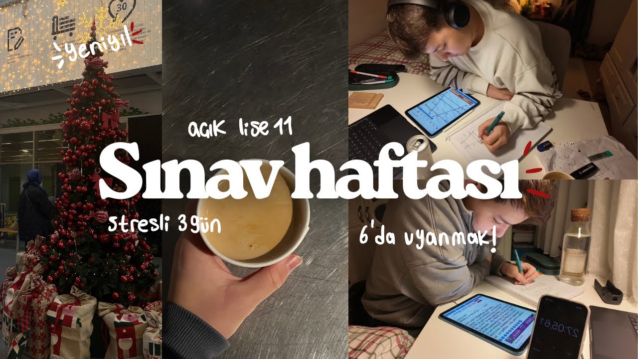 Sınav Haftasıyla Christmas Çakıştı🤦🏻‍♂️/ açık lise sınavlarım,yılbaşından önceki son çıkış❄️
