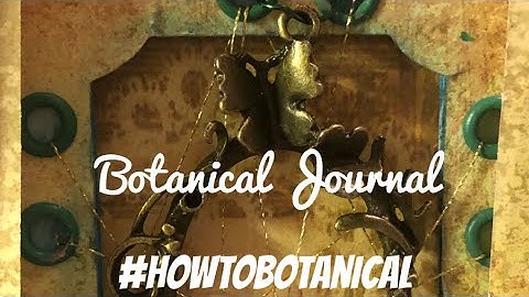 Starting a botanical junk journal and journal string art #howtobotanical #junkjournal #nosewspine