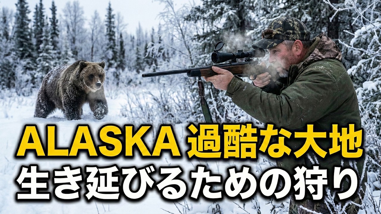 アラスカでの過酷なサバイバル、冬を生き抜くための狩猟