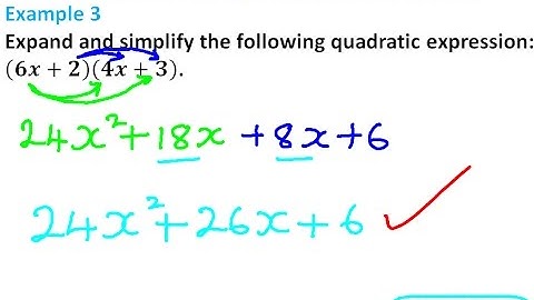 EXPANDING QUADRATIC EXPRESSION  FORM 2 ex 3