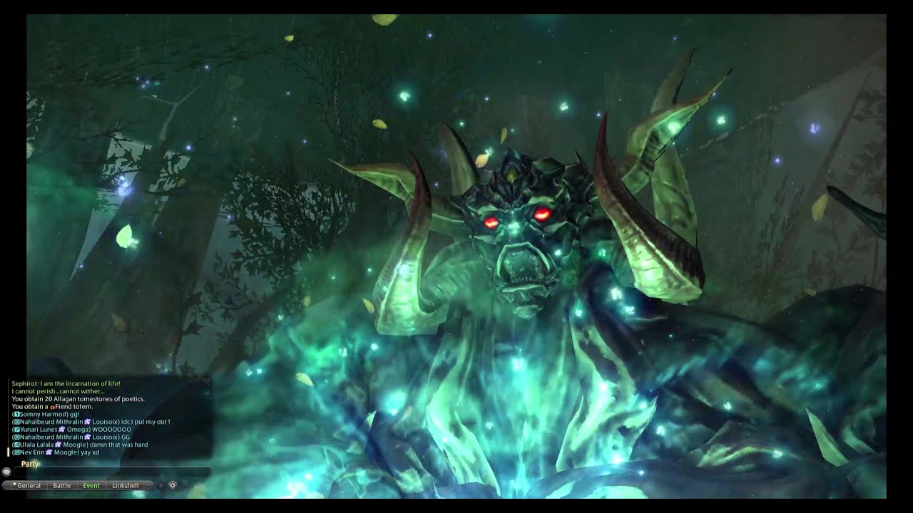FINAL FANTASY XIV Sephirot Extreme Minimum Item Level YouTube