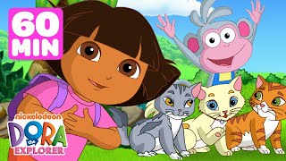 Dora Rescues Puppies &amp; Kittens! 🐶🐱 1 Hour | Dora the Explorer | Dora &amp; Friends