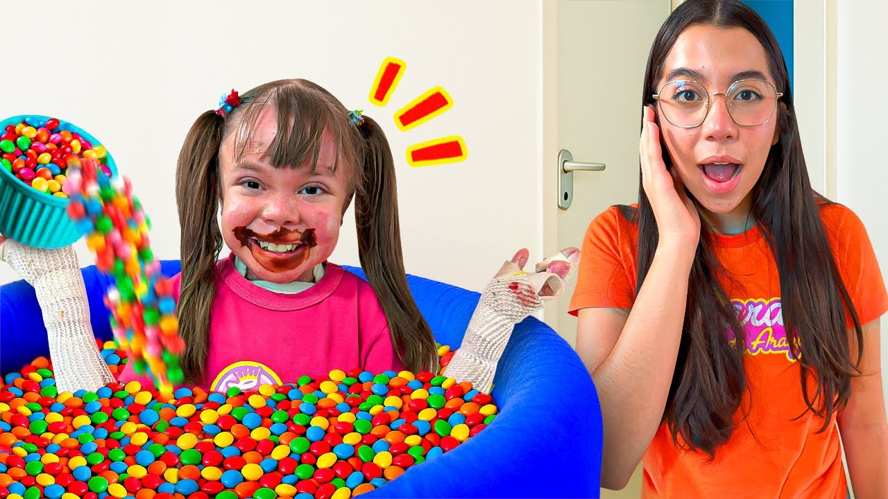 SARAH VIRA BABÁ de ELOAH em uma HISTÓRIA SOBRE DOCES | Babysitter and other useful stories