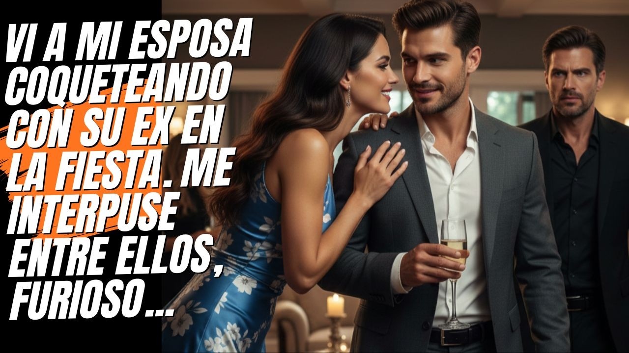 Vi a mi esposa pasarse de la raya con su ex. Intervine enojado y ella se inclinó con calma.