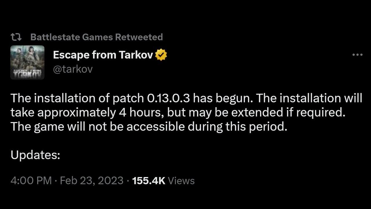 HUGE NEW TARKOV PATCH! INVIS PLAYER FIX, GROUP SYSTEM, MEMORY LEAK FIX