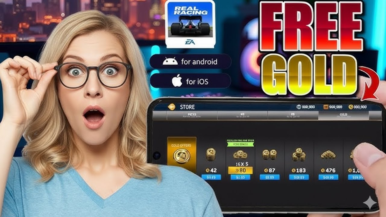 Real Racing 3 Hack iOS & Android - Real Racing 3 Unlimited Money & Gold MOD MENU 2026