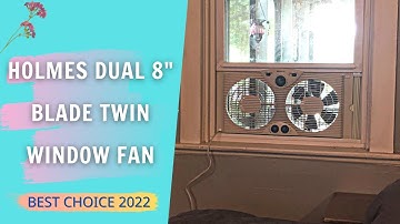 Holmes Dual 8" Blade Twin Window Fan with Manual Controls Review & Test | Best Twin Window Fan