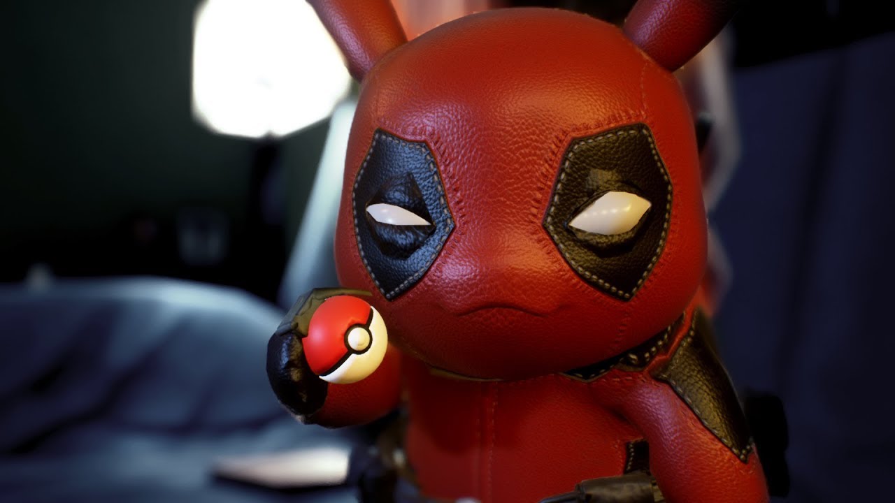 Becoming Deadpool Pikachu Detective Pikachu Parody