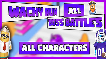 Wacky Run All Levels - Only 1% get To Level 99 - Wacky Run Boss Battles