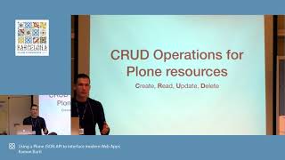 Day 2: Ramon Bartl - Using a Plone JSON API to interface modern Web Apps