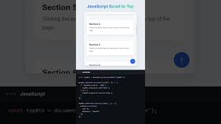 ⬆️ JavaScript Scroll to Top