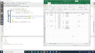 Nested Loop - Pattern Simulation Example 2 in Java
