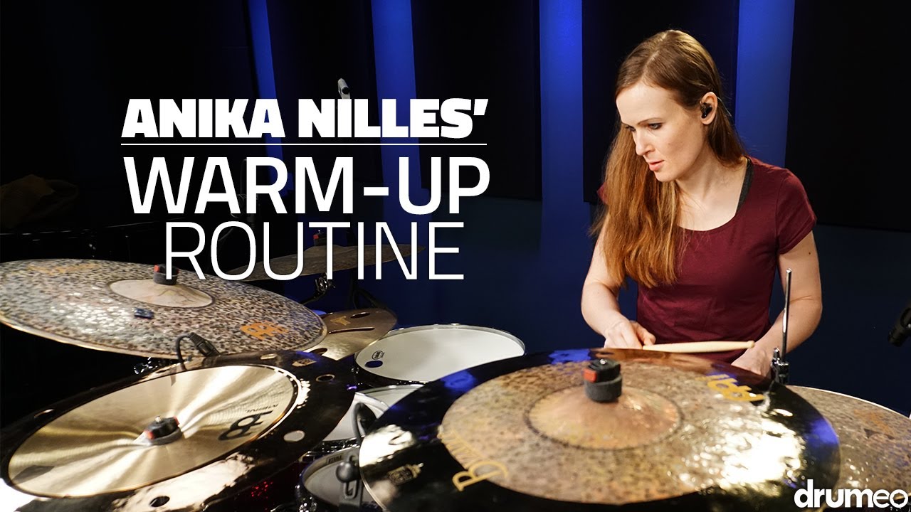 Anika Nilles' Top Two Warm-Up Routines - Drum Lesson (Drumeo) - YouTube