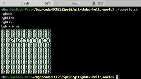 pretty gbdev compiling