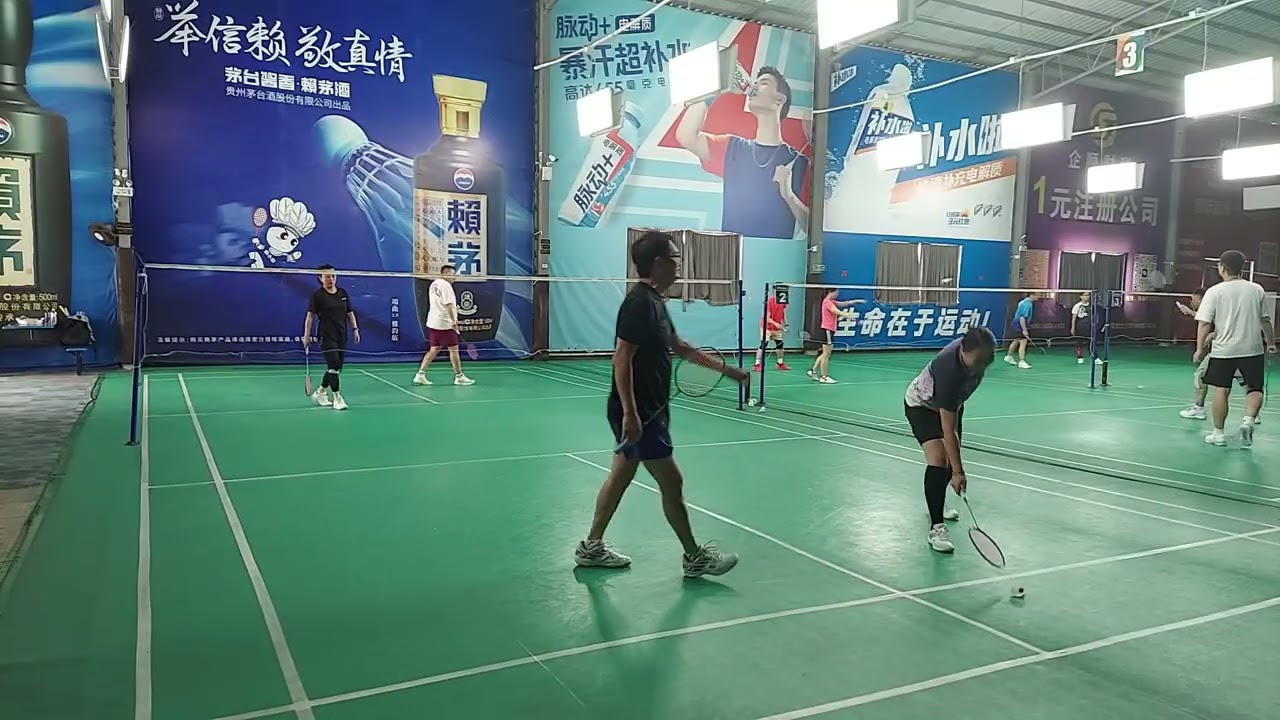 Badminton game, Zhongshan, China 2 17 26 6