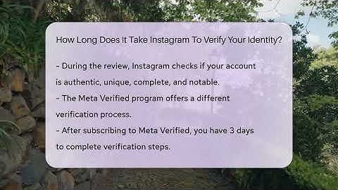 How Long Does It Take Instagram To Verify Your Identity? - Everyday-Networking
