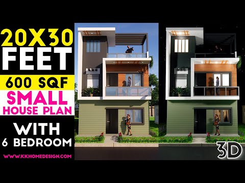 20x30 Feet 600 Sqft Small Modern House Plan With Interior Ideas || 3BHK Home Plan || Plan#38