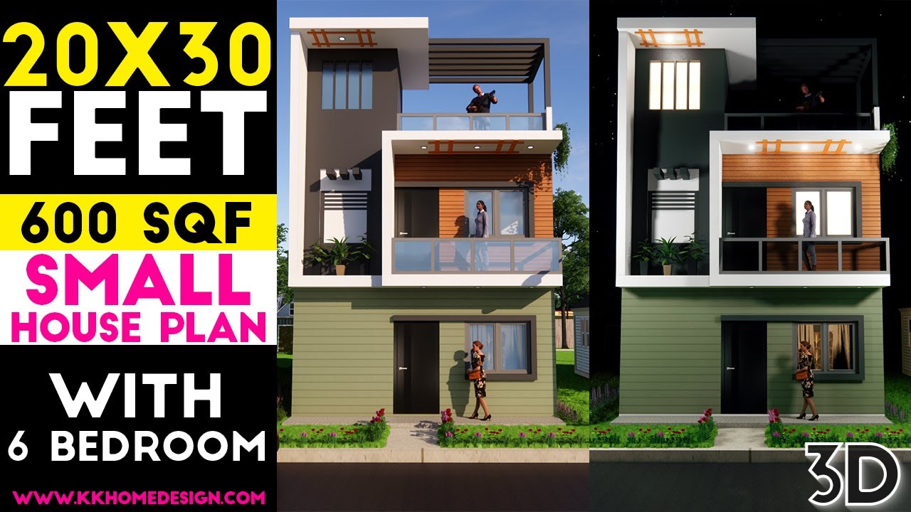 20x30 Feet 600 Sqft Small Modern House Plan With Interior Ideas ...