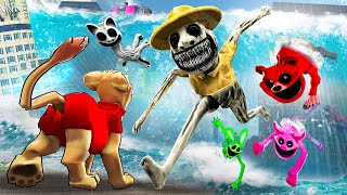Can ZOONOMALY & GIANT SMILING CRITTERS survive a TSUNAMI?! (Garry's Mod Sandbox)