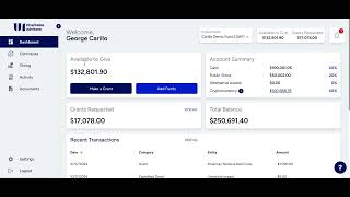 UI Charitable Advisors - Portal Demo