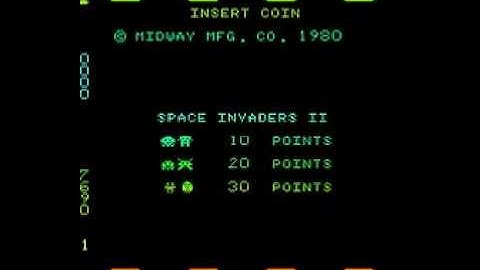Space Invaders II (Midway, cocktail) 1980 CLASSIC RETRO VIDEO GAME