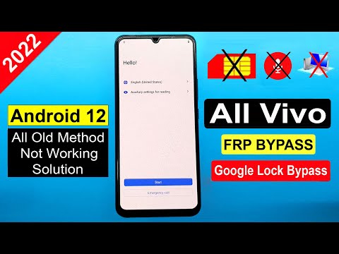 All Vivo Frp Bypass/Google Account Remove Android 12 | Vivo FRP (Without Pc) Latest Security 2022 |