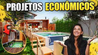 3 PROJETOS DE CASAS SIMPLES, MODERNAS, SUSTENTÁVEIS E ECONOMICAS