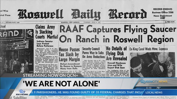 We Are Not Alone: Expert sheds light on Roswell UFO incident