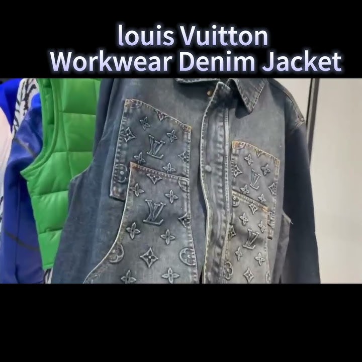 Louis Vuitton LOUIS VUITTON DESTROYED WORKWEAR DENIM JACKET