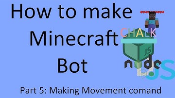 How To Make Minecraft Bot Using Mineflayer + Nodejs + Djs + chalk - Pt 5 Movement command