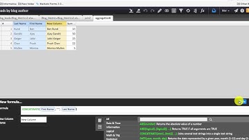 How to Use the Concatenate Function in Informatica Data Prep (REV)