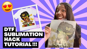 Sublimation on 100% cotton!!..DTF Sublimation Hack Tutorial using Epson ecotank ET-2803