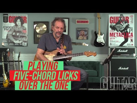 Playing Five-Chord Licks Over the One with Andy Aledort