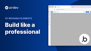 Bubble.io for Beginners: Navigation & reusable elements [10/12]