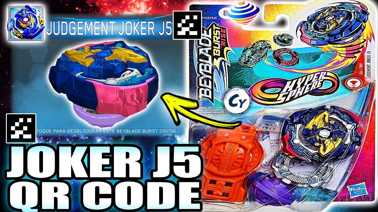 JUDGEMENT JOKER J5 QR CODE BEYBLADE BURST RISE APP!! - YouTube