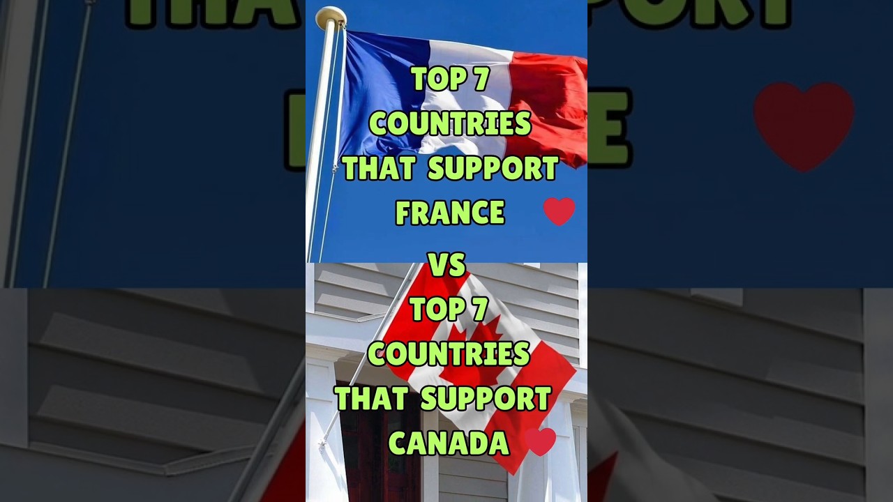 |TOP 7 COUNTRIES THAT SUPPORT CANADA❤️VS FRANCE❤️❤️