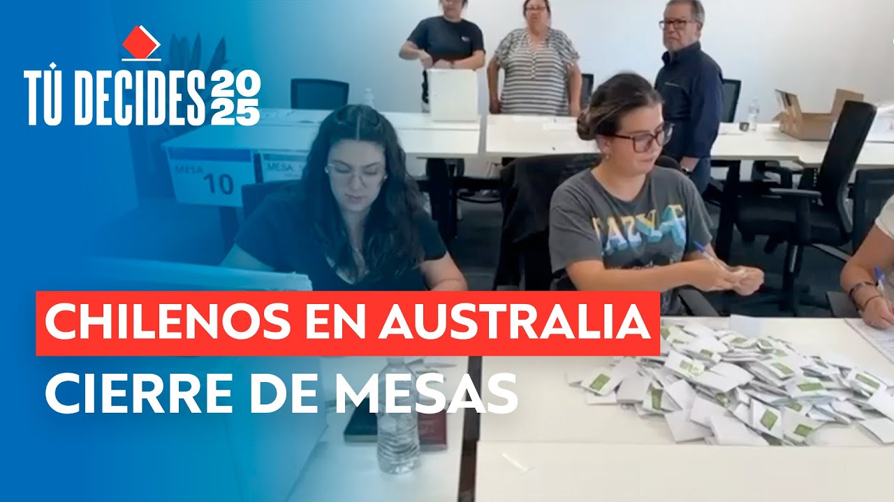Voto chilenos en el extranjero: Así fue el cierre de mesas en Australia