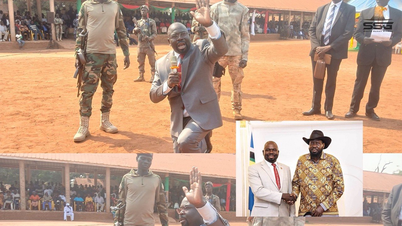 Watch: Western Equatoria State Governor Kneels, Apologizes to Citizens, Calls for Peace and Unity