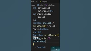 JavaScript Tutorial _ window print page _ script mein window print kesy use hota hai #html